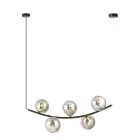 Emibig Pendant Ritz Steel Black | Suitable for 5x E14 - Max 10W