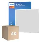 Multipack 4x Philips LED Panel Ledinaire RC065B 28W 3400lm - 840 Cool White | 60x60cm - UGR