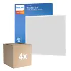 Multipack 4x Philips LED Panel CoreLine RC132V 26W 3600lm - 840 Cool White | 60x60cm - UGR
