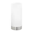 Eglo Table Lamp Damasco 1 Steel Satin Nickel | IP20 - Suitable for 1x E27 